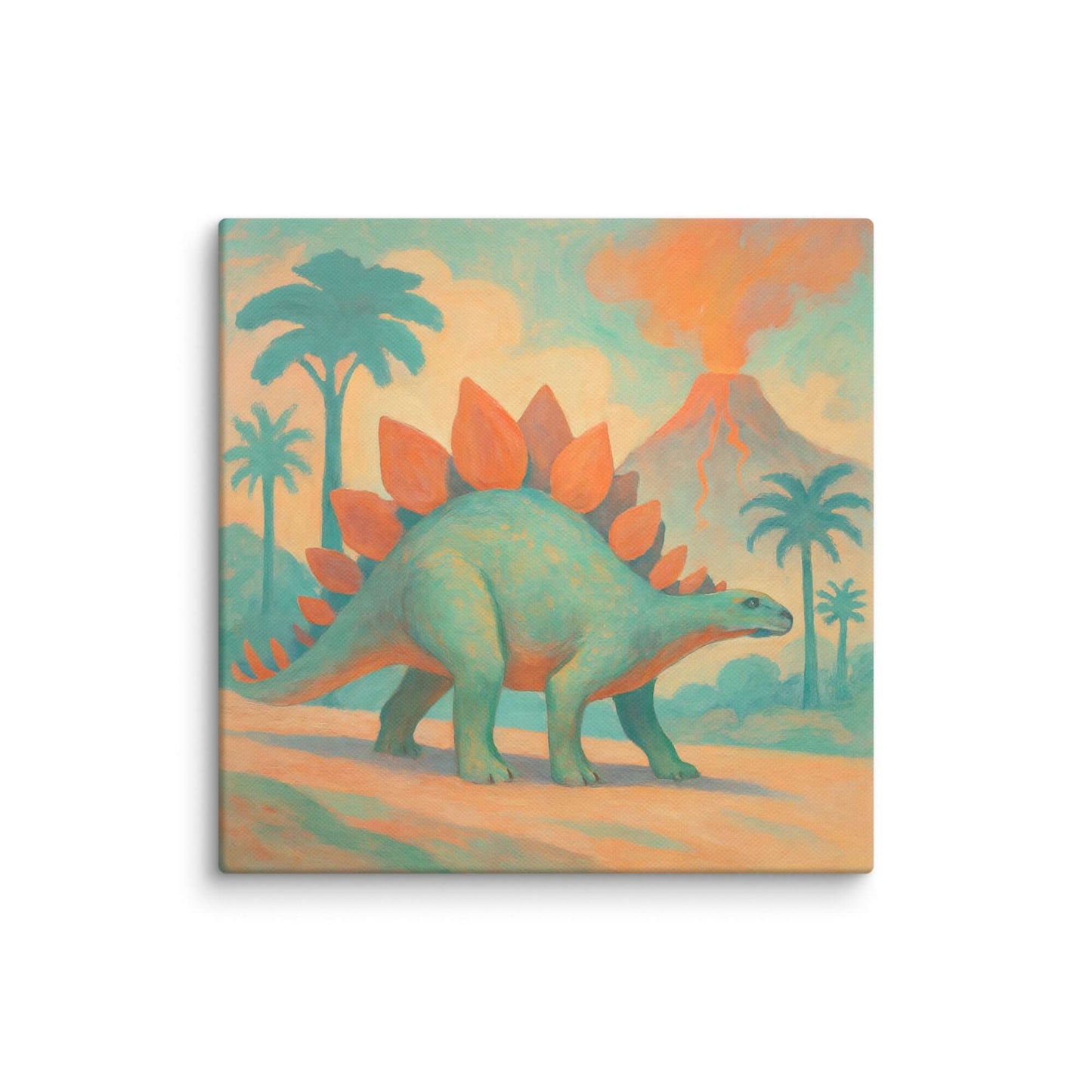 Wondershire, Stegosaurus Canvas Print – Peace in the Valley, Canvas,dino print for baby room,dinosaur bedroom wall art,dinosaur decor for toddlers,dinosaur decor gift,dinosaur kids room design,dinosaur print for kids,dinosaur wall art for nursery,dreamy d