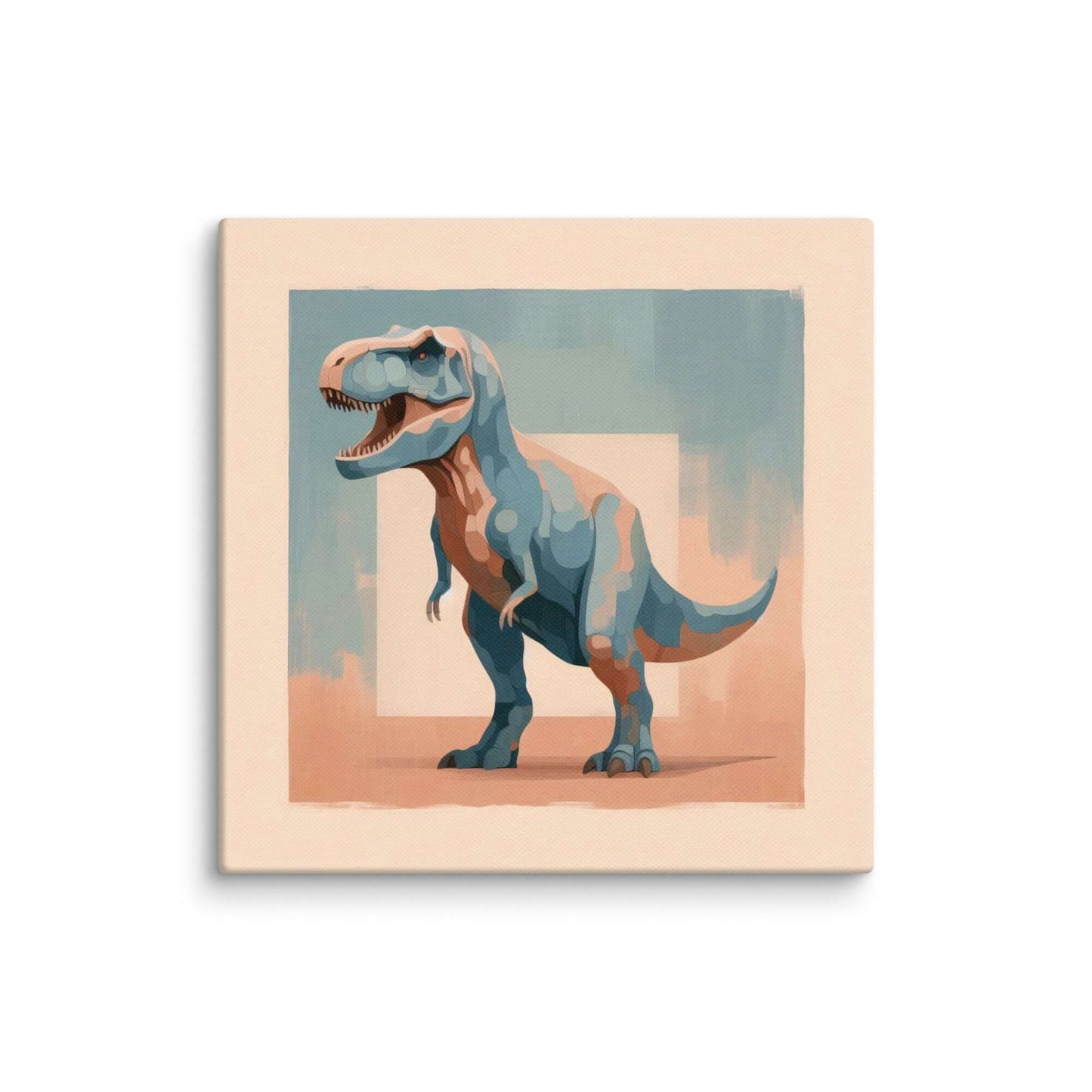 Wondershire, T-Rex Canvas Print – The Blushing Beast, Canvas,cute dinosaur print,dinosaur bedroom decor,dinosaur canvas print,dinosaur nursery decor,dinosaur room print,dinosaur themed gift,dinosaur wall decor,jurassic dinosaur art,kids dinosaur decor,kid