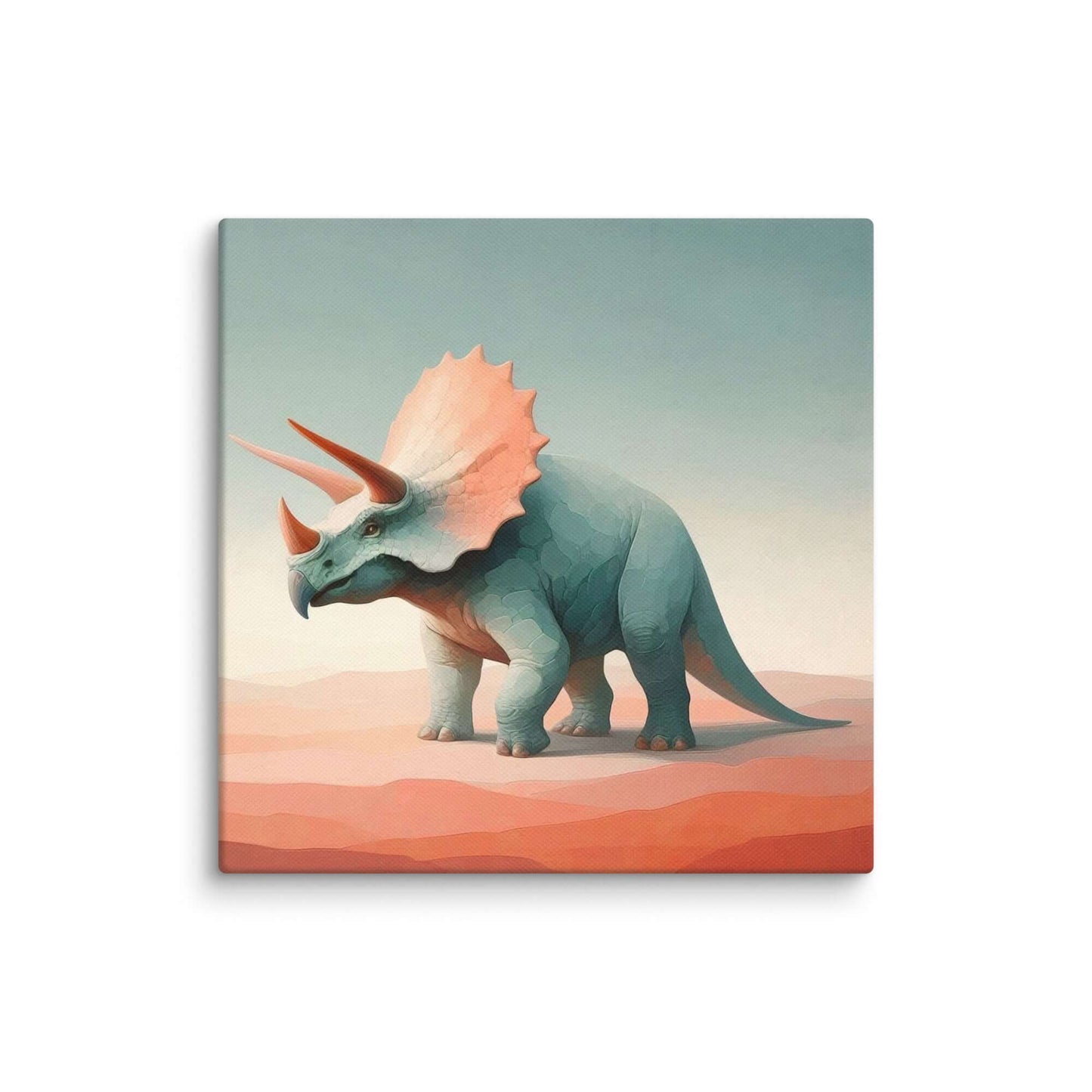 Wondershire, Triceratops Canvas Print – Ancient Grace, ancient creature wall art,animal wall print,Canvas,colorful dinosaur art,cute dinosaur print,dinosaur artwork,dinosaur canvas print,dinosaur canvas wall art,dinosaur home decor,dinosaur nursery art,di