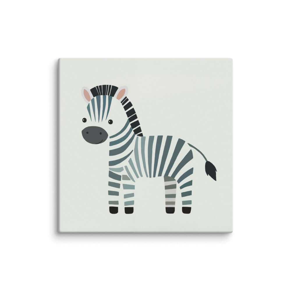 Wondershire, Zebra Canvas Print, Artwork,Canvas,Childrens Room,Kids Decor,Nursery Art,Nursery Decor,Wondershire,zebra