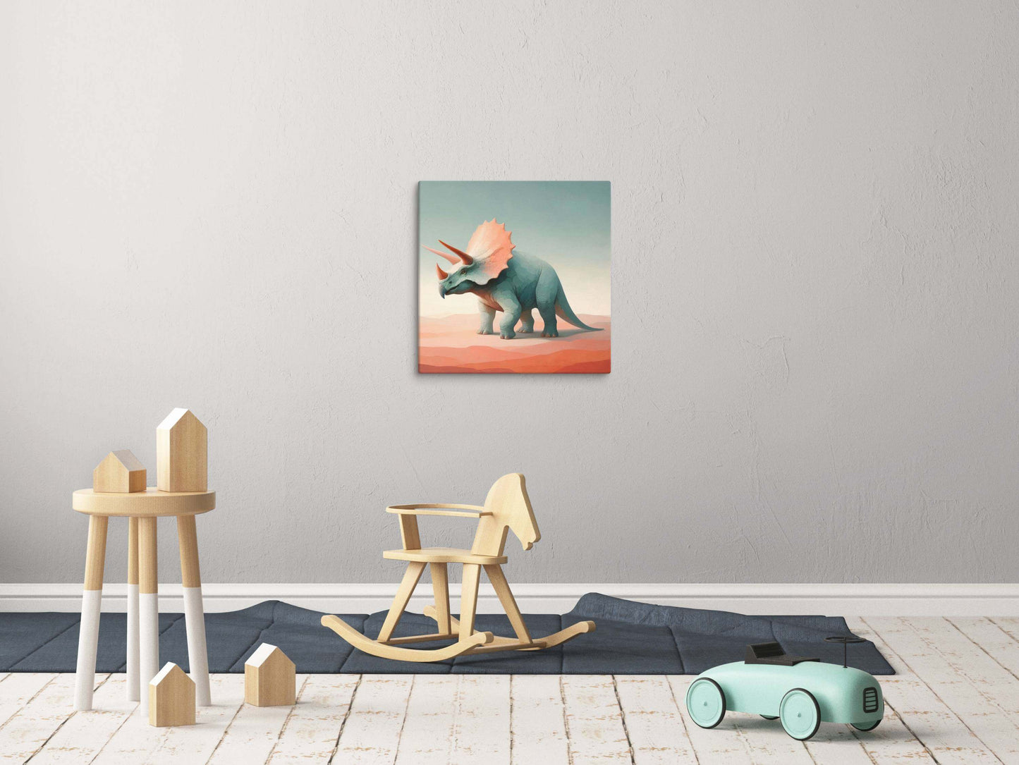 Wondershire, Triceratops Canvas Print – Ancient Grace, ancient creature wall art,animal wall print,Canvas,colorful dinosaur art,cute dinosaur print,dinosaur artwork,dinosaur canvas print,dinosaur canvas wall art,dinosaur home decor,dinosaur nursery art,di