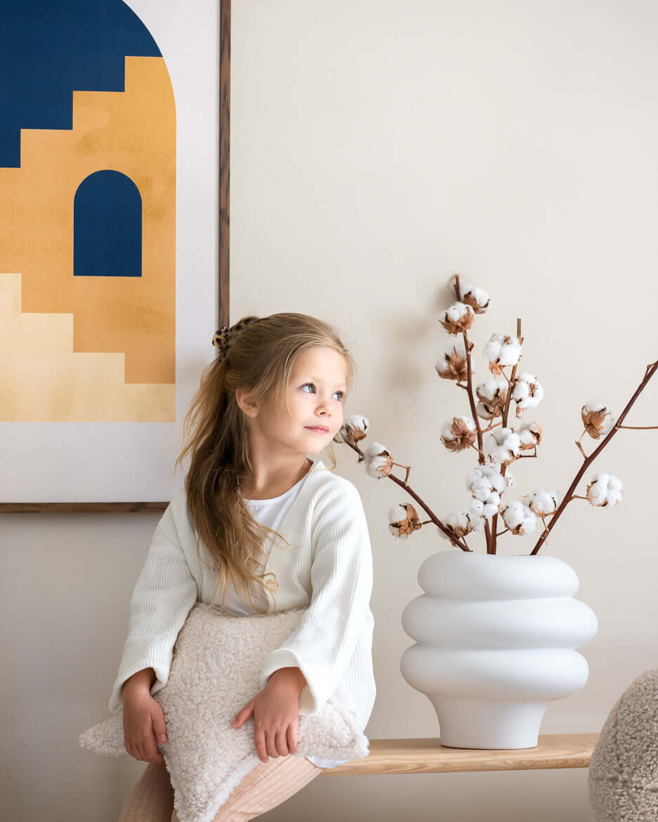 Wondershire, Wigiwama Cream White Star Cushion, Childrens Room,Kids Decor,Nursery Decor,Wigiwama,Wigiwama Cream White Star Cushion