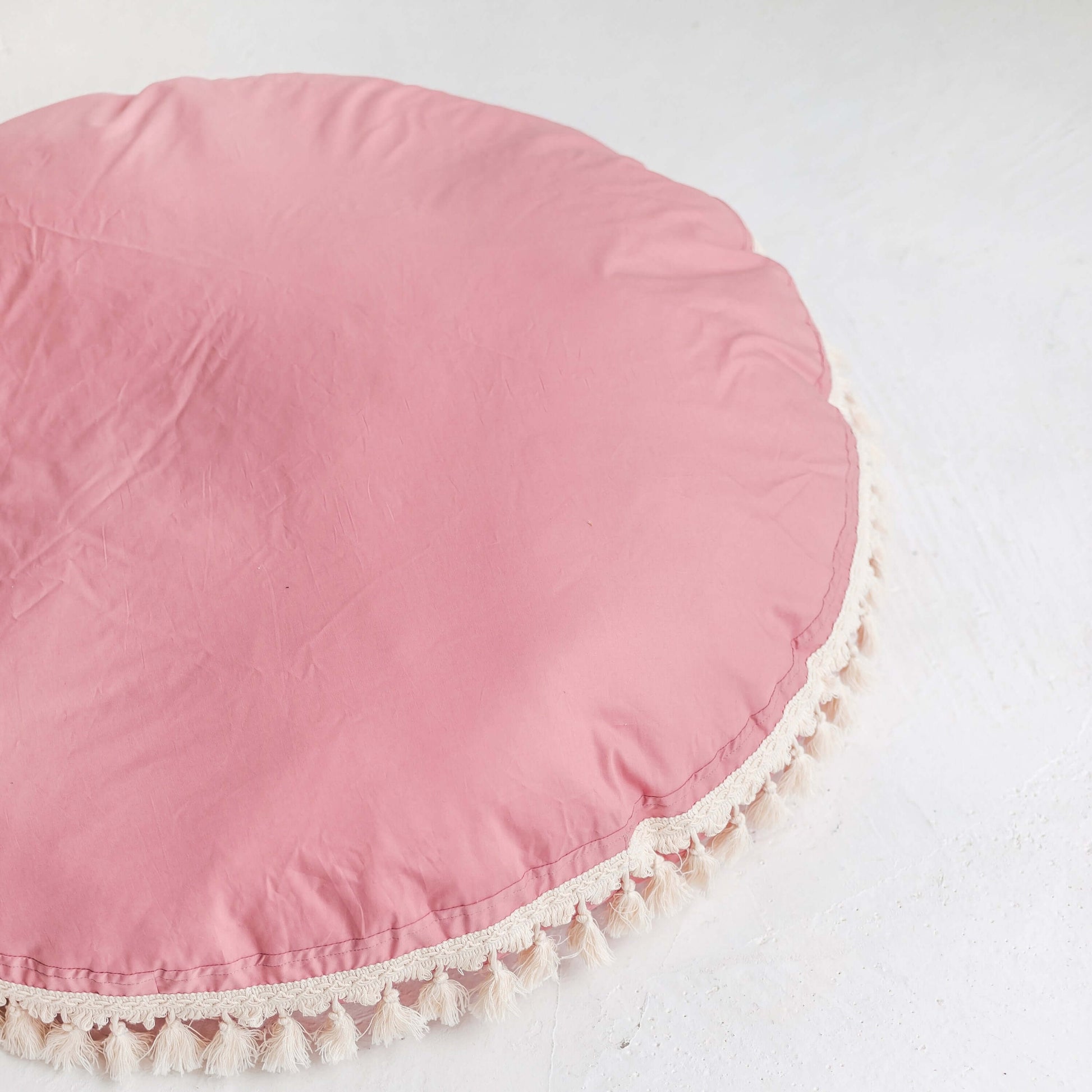 Wondershire, MINICAMP large Floor Cushion with Tassels in Rose, Childrens Room,Kids Decor,Minicamp,MINICAMP large Floor Cushion with Tassels in Rose,Nursery Decor