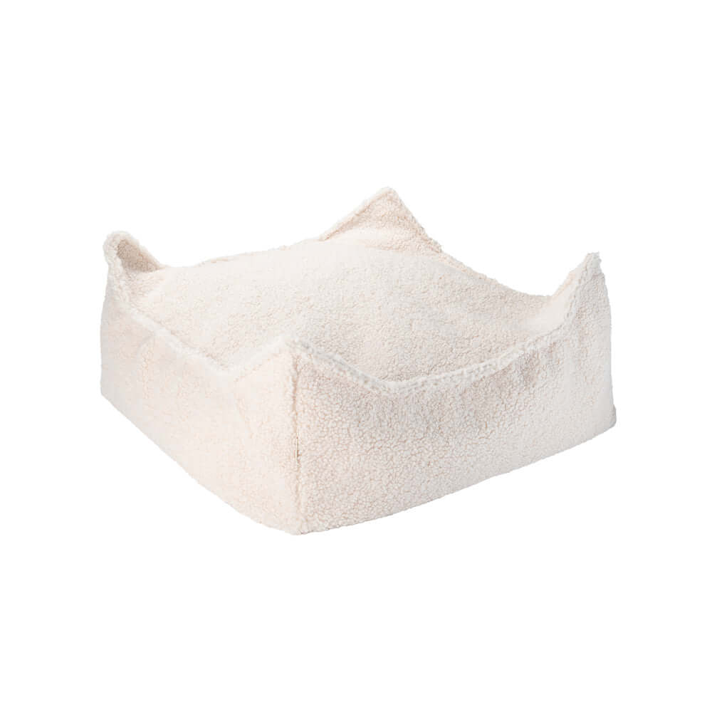Wondershire, Wigiwama Cream White Square Ottoman, Childrens Room,Kids Decor,Nursery Decor,Square Ottoman,Wigiwama