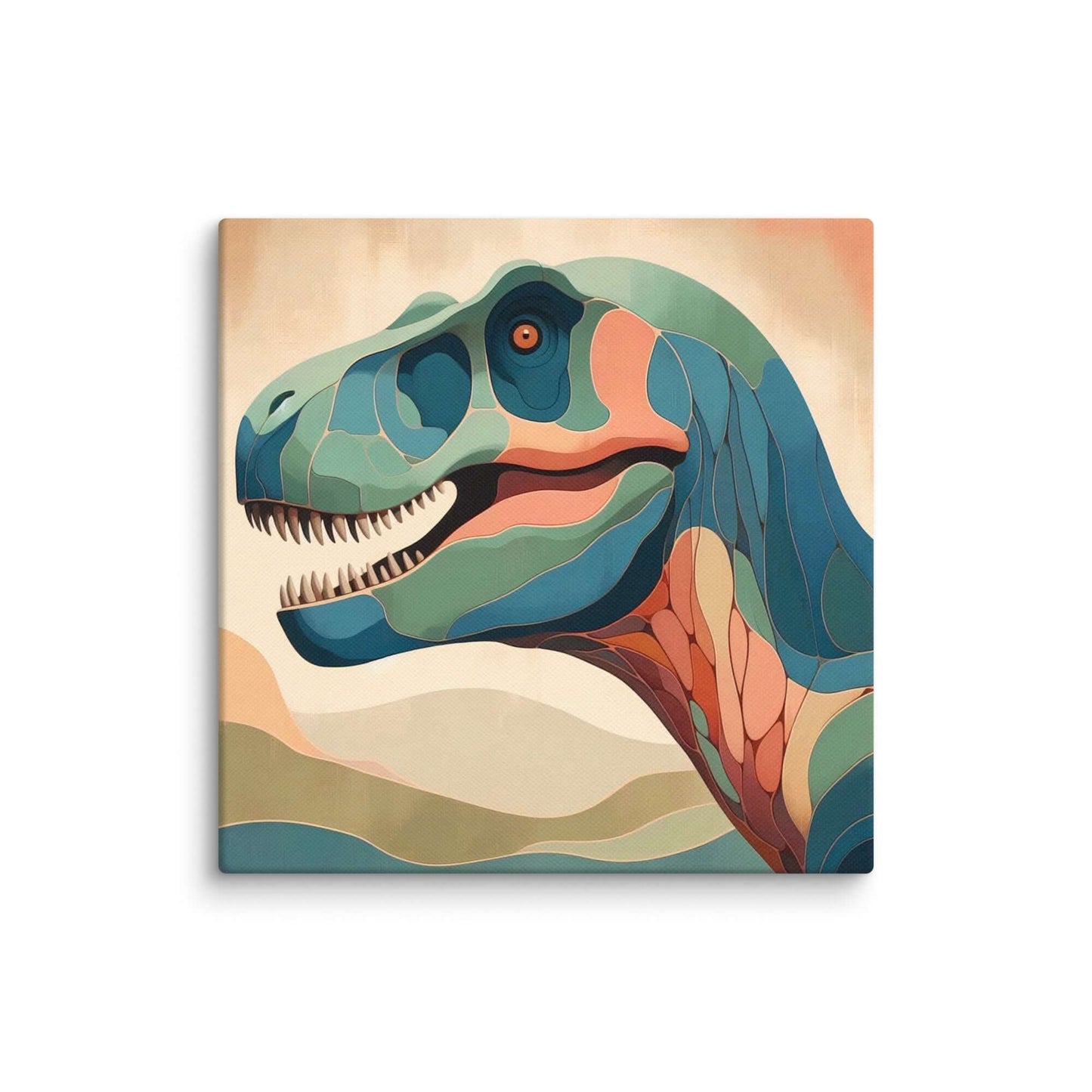 Wondershire, T-Rex Canvas Print – Wandering King, Canvas,cute dinosaur print,dinosaur bedroom decor,dinosaur canvas print,dinosaur nursery decor,dinosaur room print,dinosaur themed gift,dinosaur wall decor,jurassic dinosaur art,kids dinosaur decor,kids ro