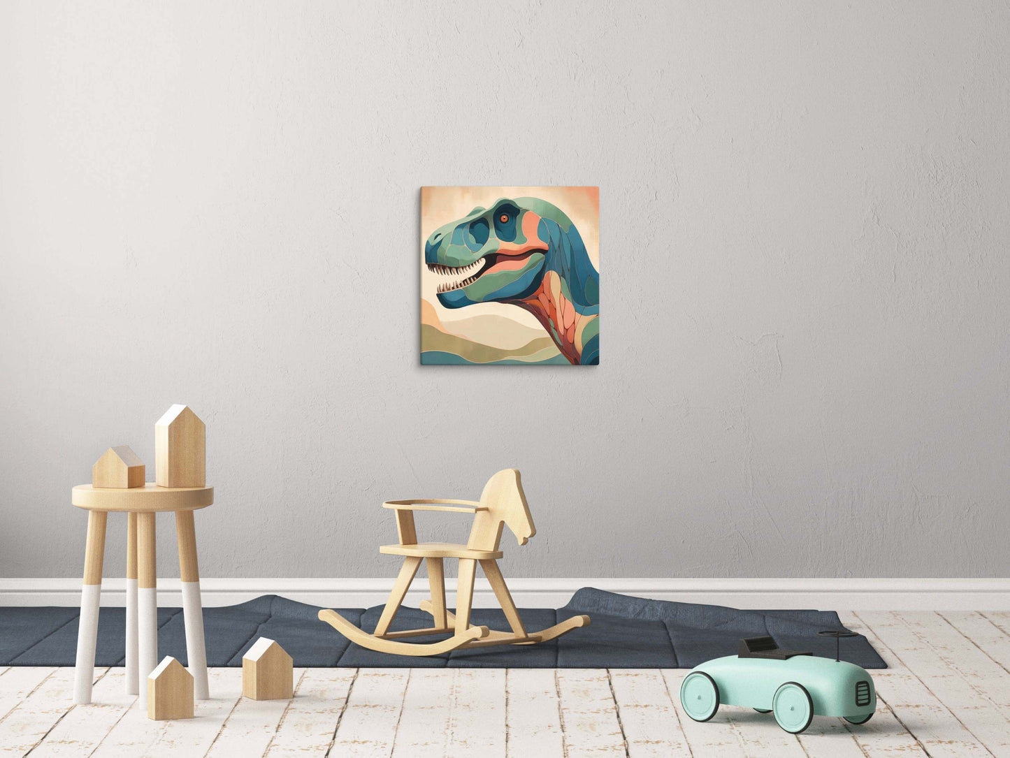 Wondershire, T-Rex Canvas Print – Wandering King, Canvas,cute dinosaur print,dinosaur bedroom decor,dinosaur canvas print,dinosaur nursery decor,dinosaur room print,dinosaur themed gift,dinosaur wall decor,jurassic dinosaur art,kids dinosaur decor,kids ro
